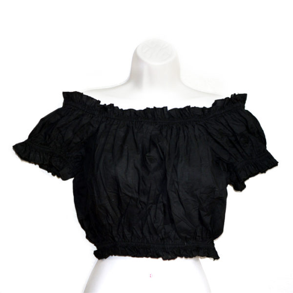 rennie crop top black | sageandcrystal.com