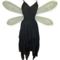 black magic witchy dark fairy dress | sageandcrystal.com