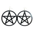 big pentacle pentagram witchy af earrings | sageandcrystal.com